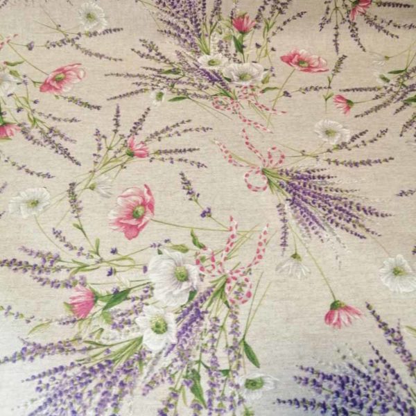 Mitteldecke Lavendel beschichtet | Mit Liebe dekoriert