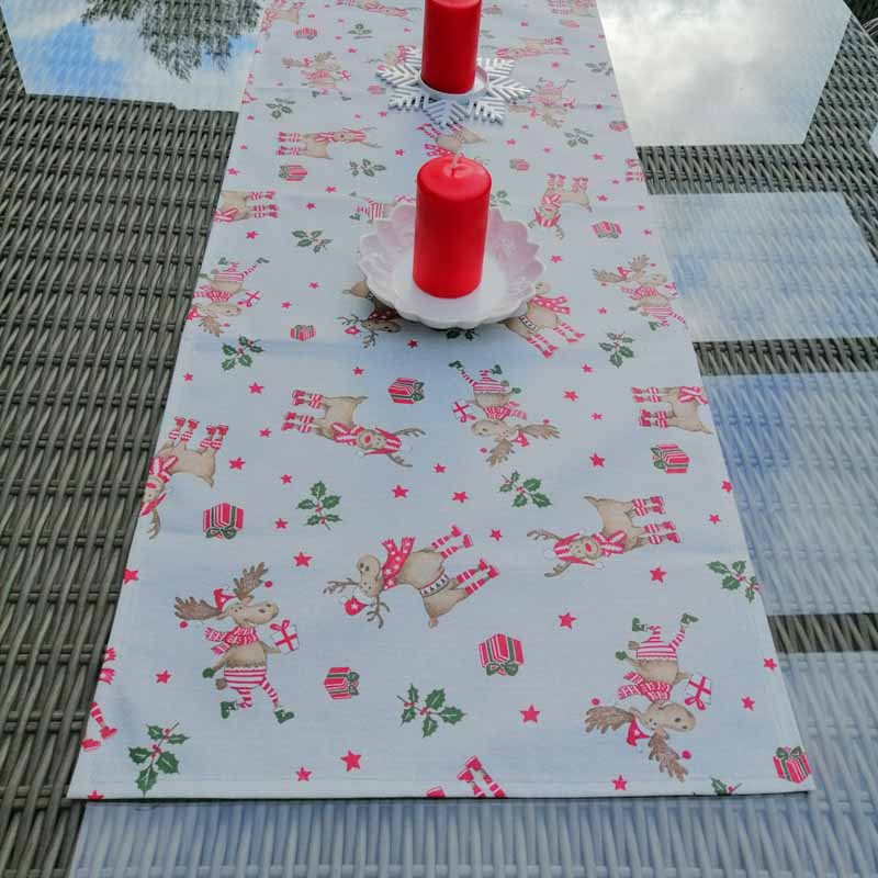 Tischläufer Rudolf zu Weihnachten | Liebe Mit dekoriert